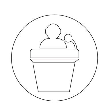 Podyum basit simgesi