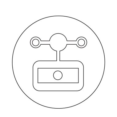 anemometre rüzgar ölçer simgesini