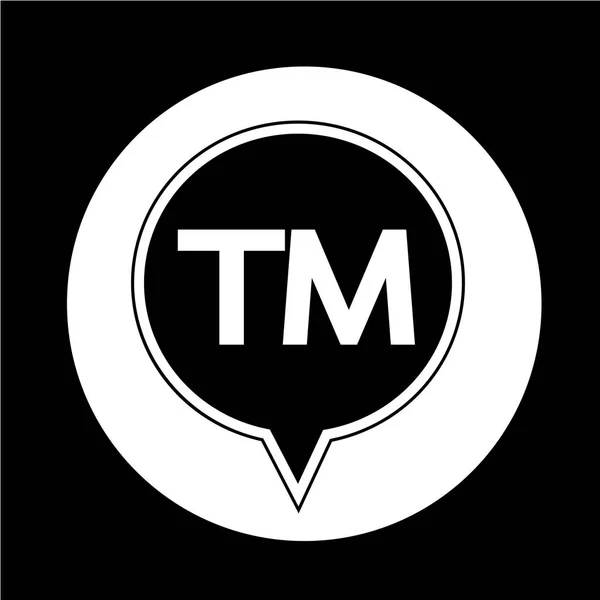 Trademark sign icon — Stock Vector