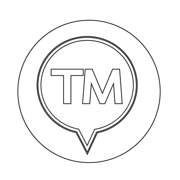 Ticari marka işareti simgesi — Stok Vektör