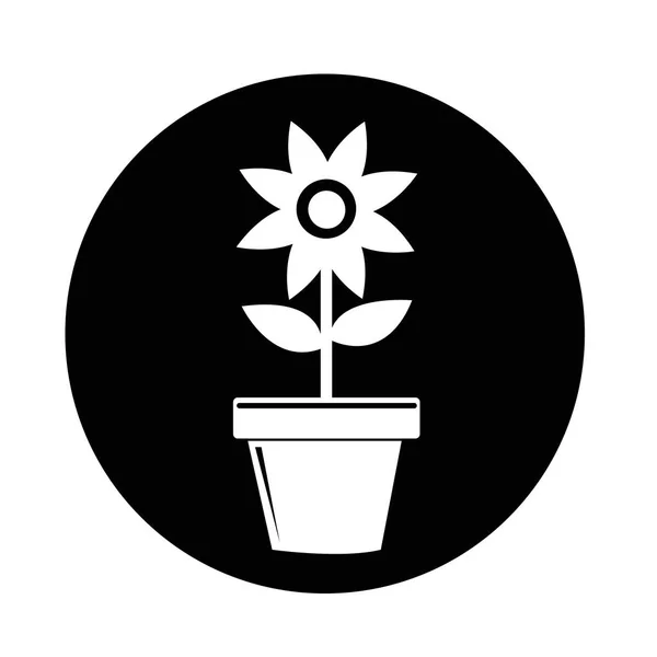 Flower Pot ikonen — Stock vektor