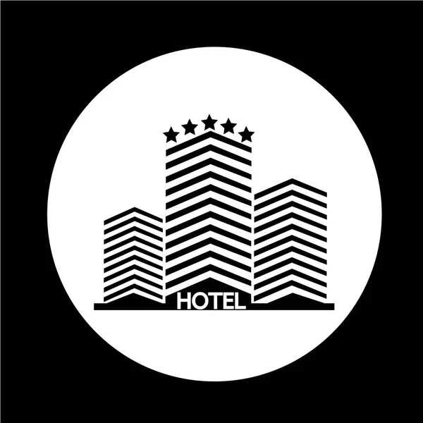 Hotel building Icon — Stock Vector