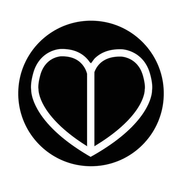 Любов серця значок — стоковий вектор