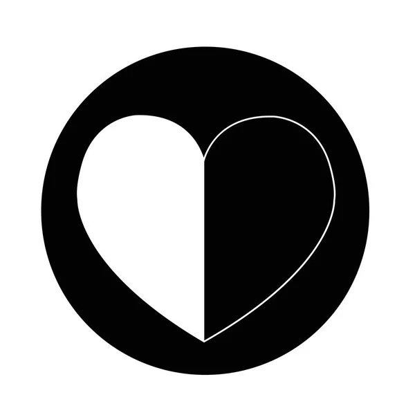 Miłość serca ikona — Wektor stockowy