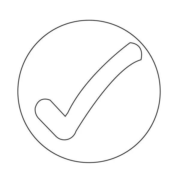 Check list button icon — Stock Vector