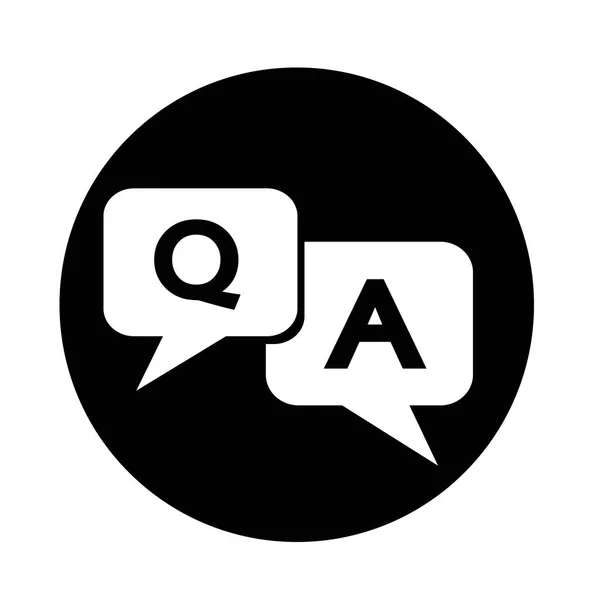 Question and answer icon — Stock Vector