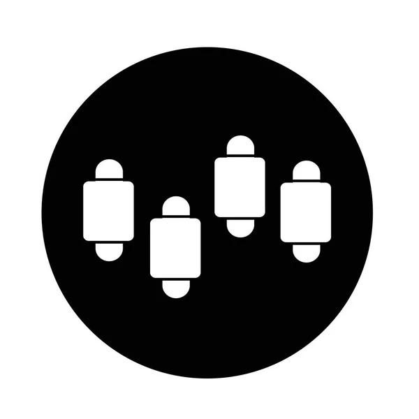 Einfaches Diagramm-Diagramm-Symbol — Stockvektor