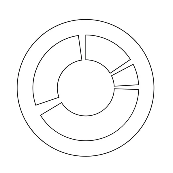 Jednoduchý diagram graf ikony — Stockový vektor