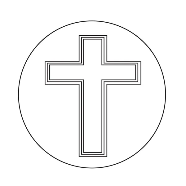 宗教交叉图标 — 图库矢量图片