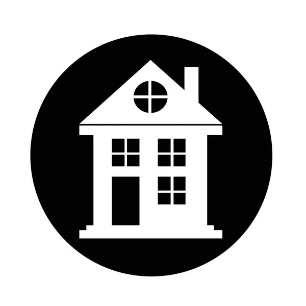 Immobilier icône simple — Image vectorielle