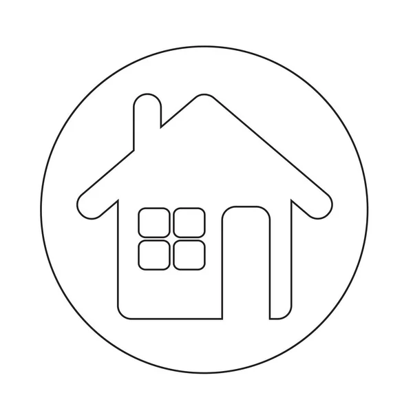 Real estate simple icon — Stock Vector