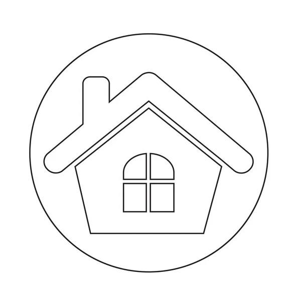 Real estate simple icon — Stock Vector
