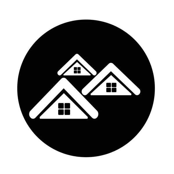 Real estate simple icon — Stock Vector