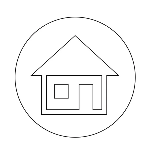 Проста іконка нерухомості — стоковий вектор