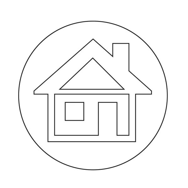 Ícone simples imobiliário —  Vetores de Stock