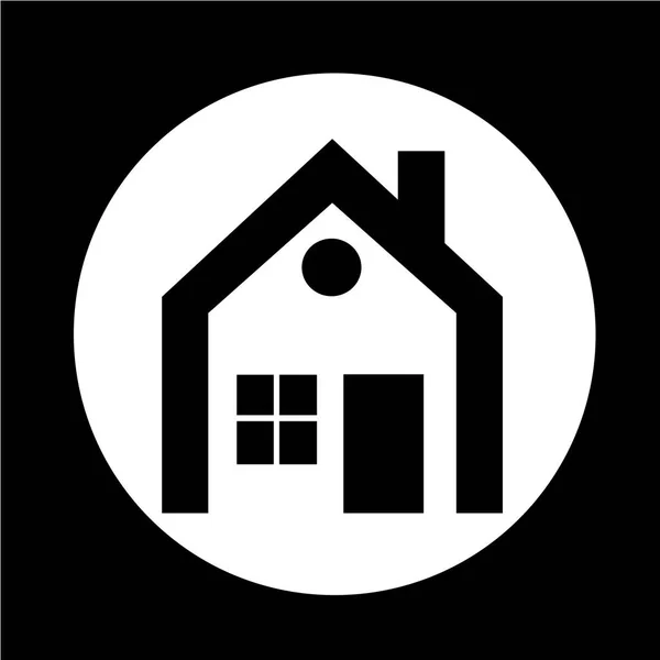 Immobilier maison icône — Image vectorielle