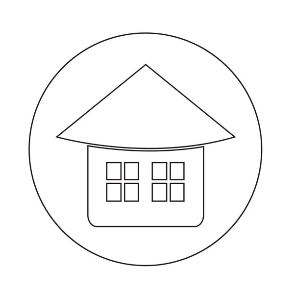 Значок будинку нерухомості — стоковий вектор
