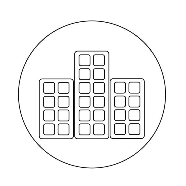 Icono de la casa inmobiliaria — Vector de stock