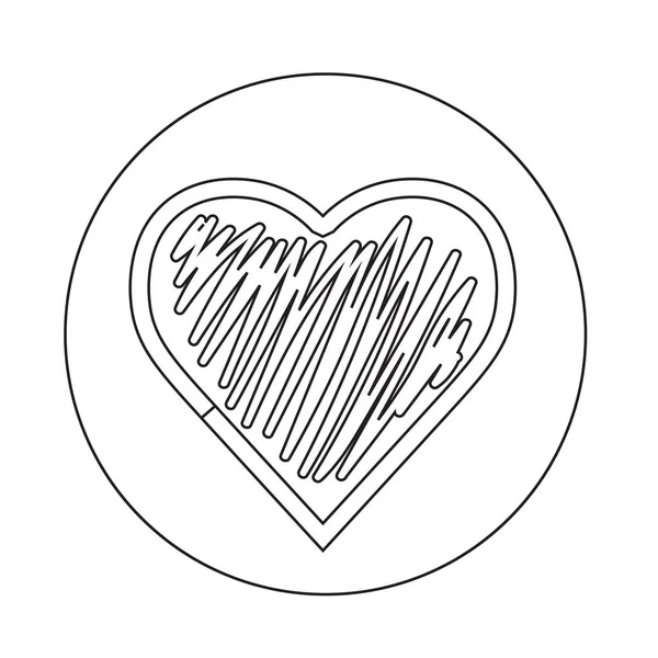 Heart simple Icon — Stock Vector