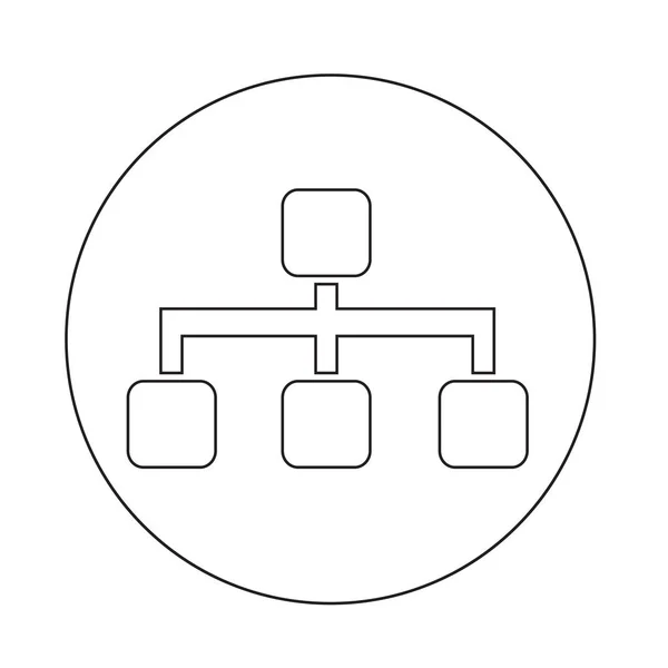 Icono de estructura de árbol — Vector de stock