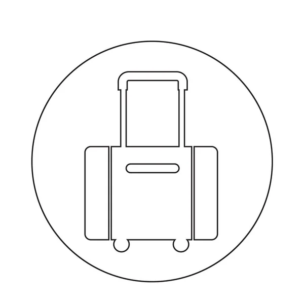 Значок с символом багажа — стоковый вектор