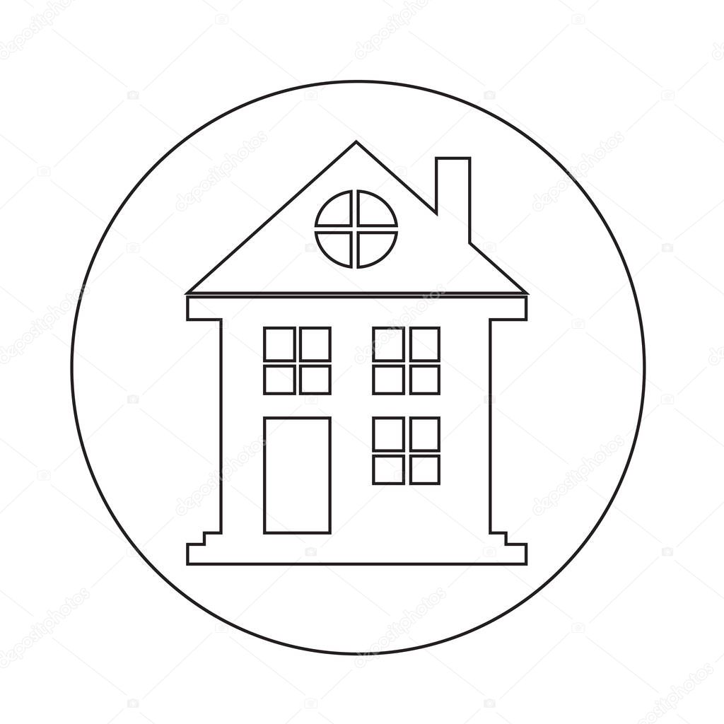 Real estate simple icon