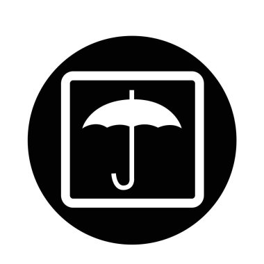 kırılgan düz simgesi