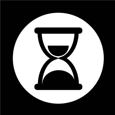 kum saati düz simgesi