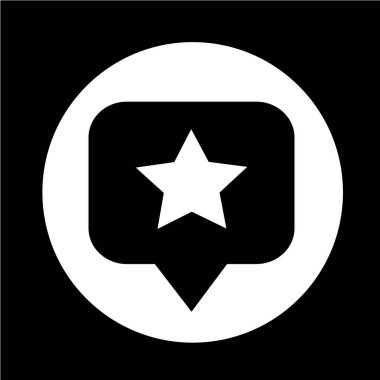 Konuşma balonu yıldız simgesi