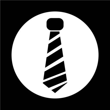 Kravat düz simgesi
