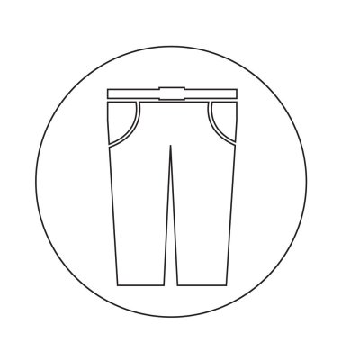 pantolon düz simgesi