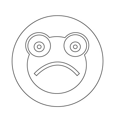 Kurbağa düz simgesi