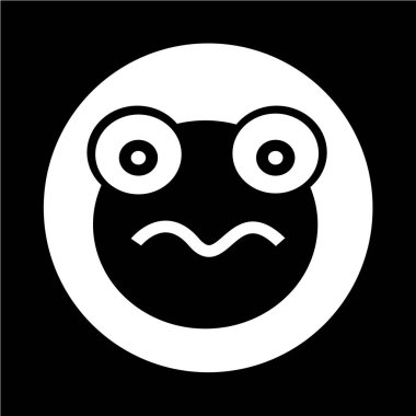 Kurbağa düz simgesi