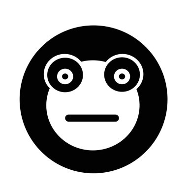 Kurbağa düz simgesi