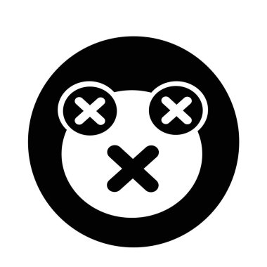 Kurbağa düz simgesi