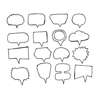 Konuşma balonu seti