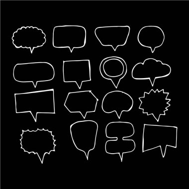 Konuşma balonu seti