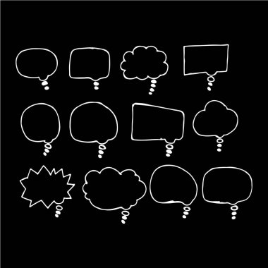 Konuşma balonu seti