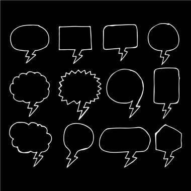 Konuşma balonu seti