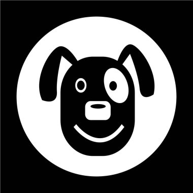 Köpek Düz Simgesi