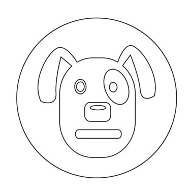 Köpek Düz Simgesi
