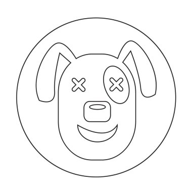 Köpek Düz Simgesi
