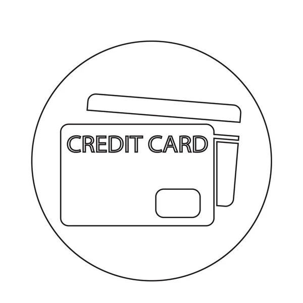 クレジットカードのアイコン — ストックベクタ