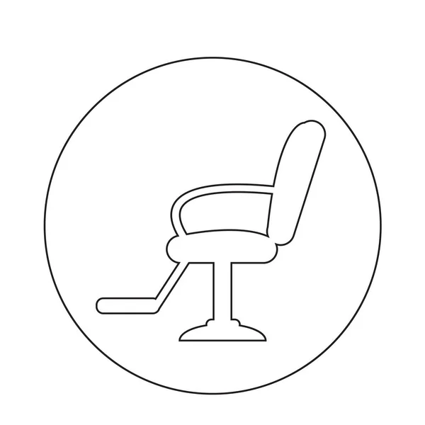 Icône plate cheveux — Image vectorielle