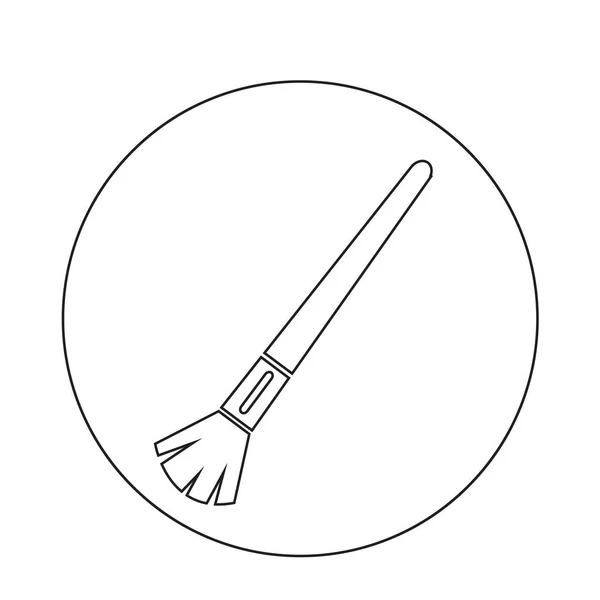 Icône de brosse cosmétique — Image vectorielle