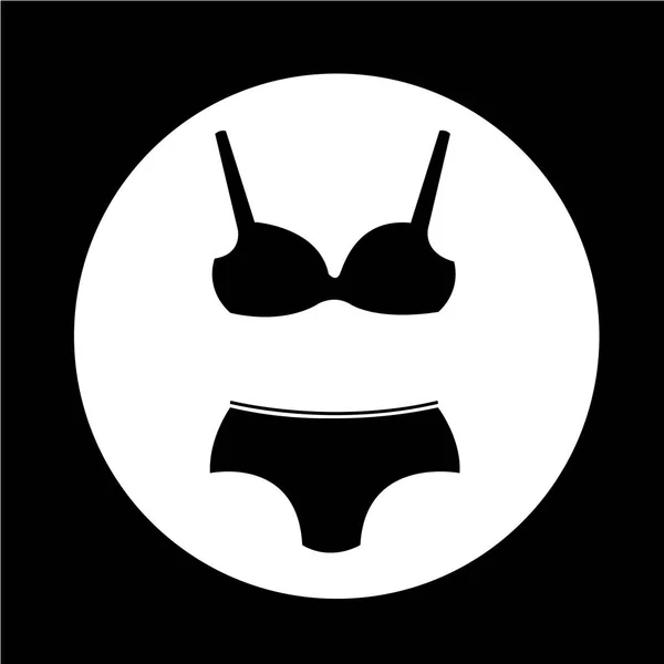Ženy spodní prádlo ikona — Stockový vektor