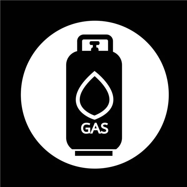 Ícone de gás propano líquido — Vetor de Stock