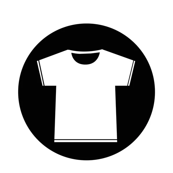 Icono de camiseta en blanco — Archivo Imágenes Vectoriales