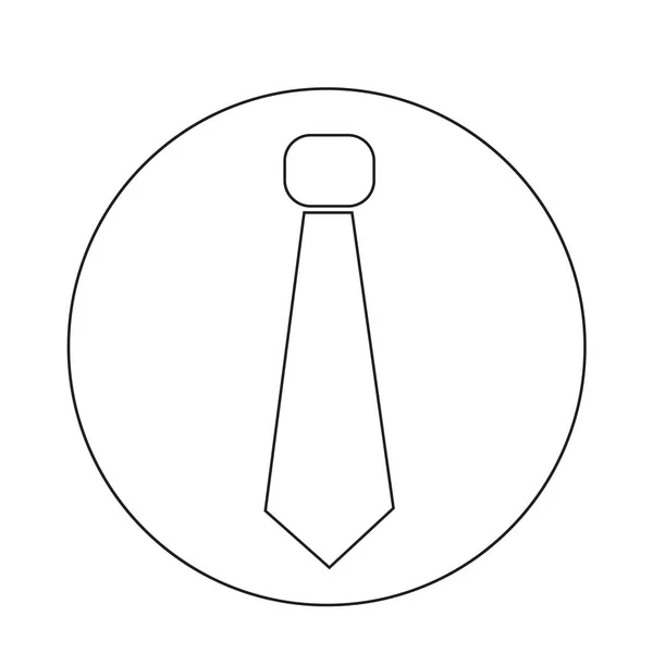 Cravatta icona piatta — Vettoriale Stock