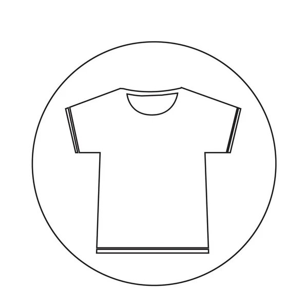 Icono de camiseta en blanco — Archivo Imágenes Vectoriales